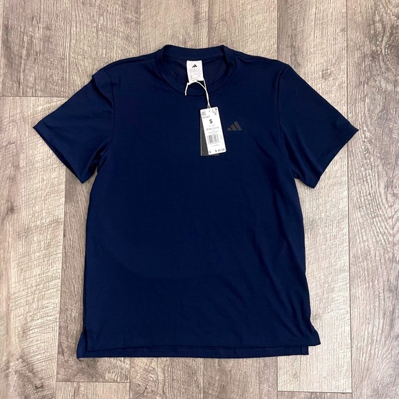 adidas Other - Adidas Axis Tee 3.0 Mens Small Navy Blue Training Workout Shirt IS5361 NEW